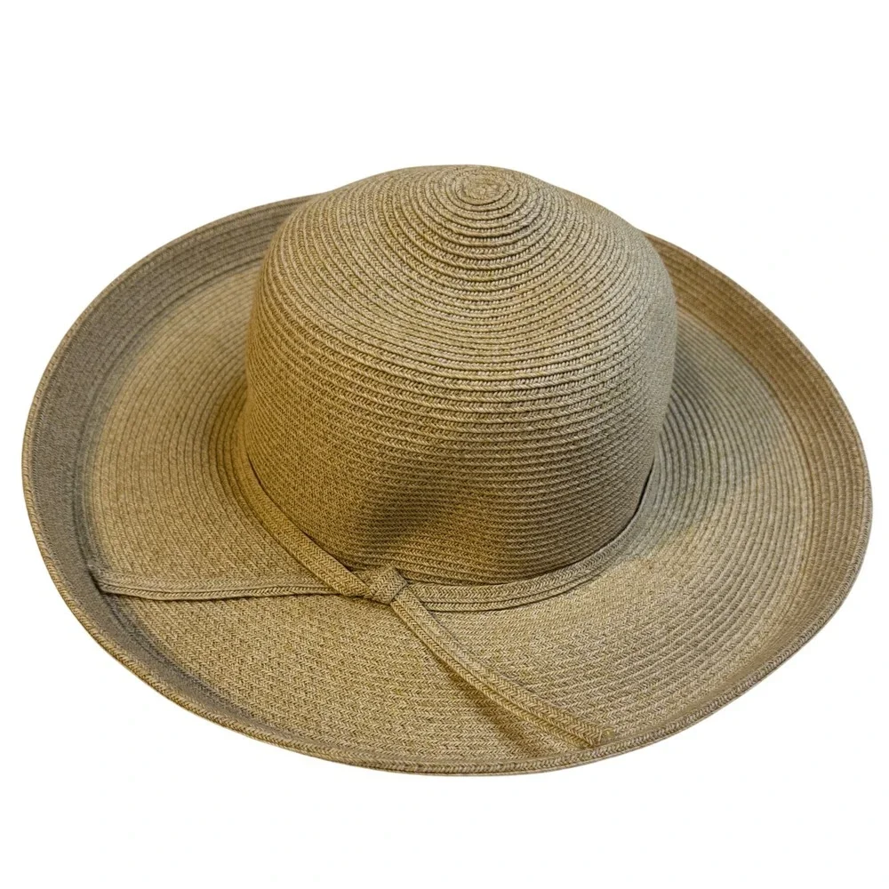 San Diego Hat Co Womens Wide Brim Sun Hat Tan Packable Beach Resort One Size